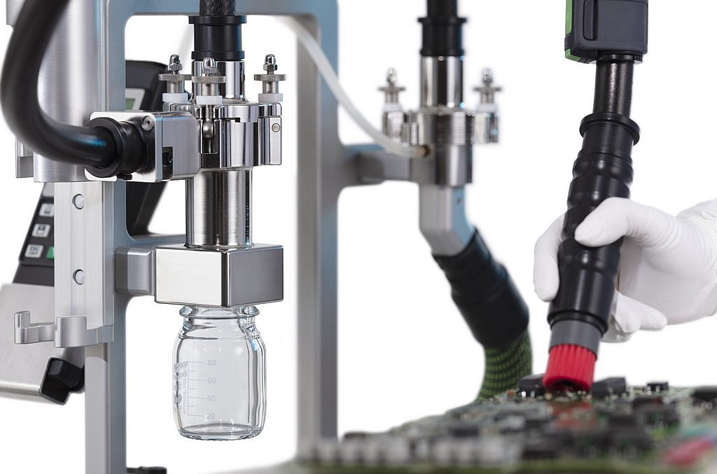 Particle extraction via cyclone unit C|PS²