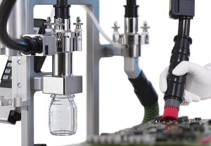 Particle extraction via cyclone unit C|PS²